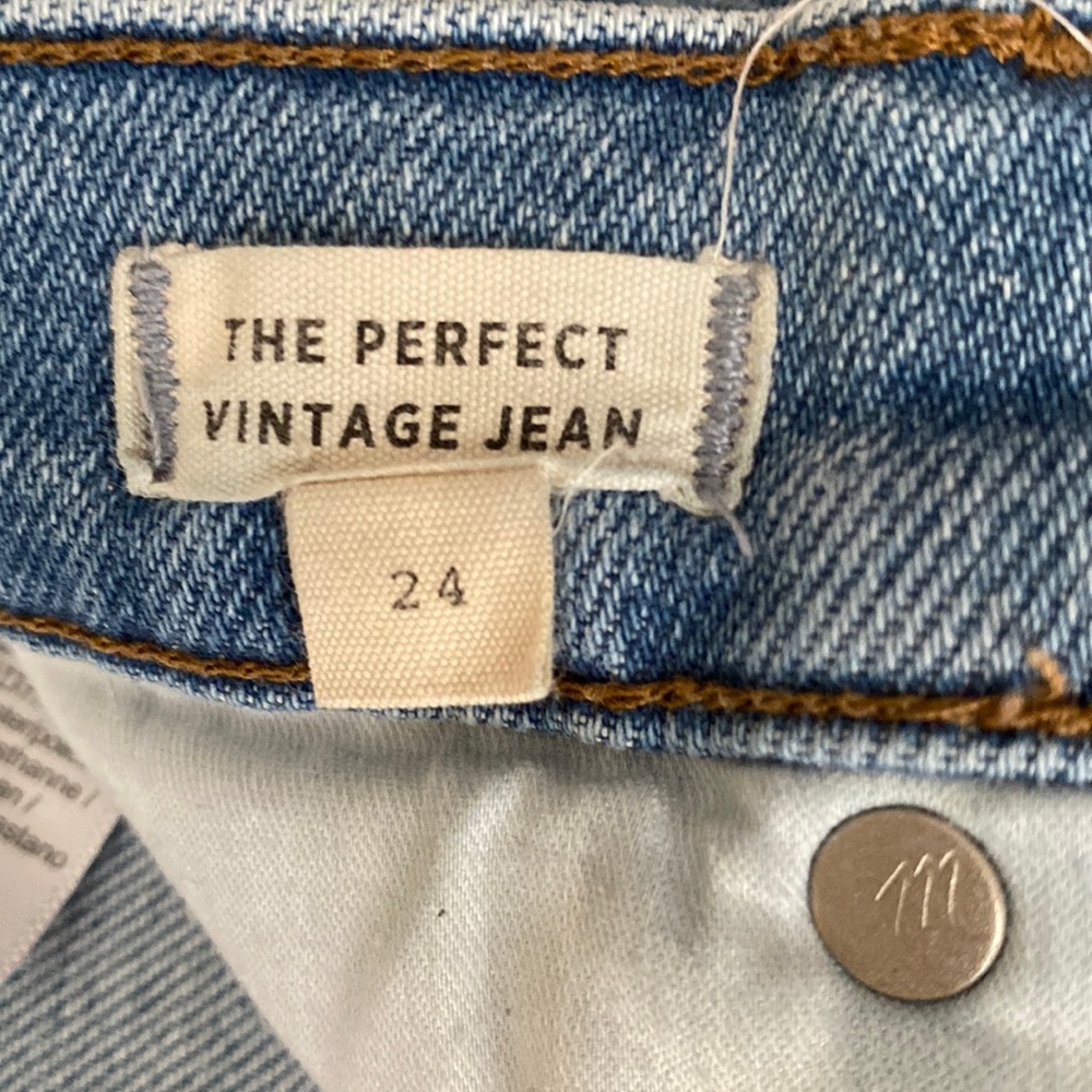 Madewell The Perfect Vintage Jean in Coffey Wash: Worn-In Edition size 24 - Picture 10 of 16